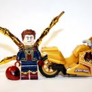 Spider-Man Infinity War Iron-Spider with Motorcycle Marvel Minifigure Custom