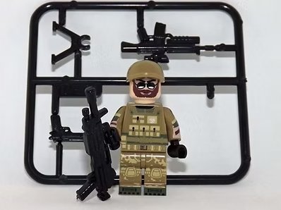 Special Forces Operator Soldier Minifigure Custom