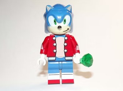 Sonic Hedgehog Red Jacket Christmas Holiday Minifigure Custom