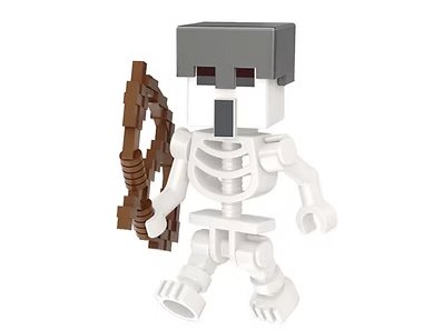 Skeleton Minecraft Game Minifigure Custom