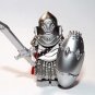 Silver medieval Armored Knight Minifigure Custom