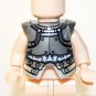 Silver Fancy Armor Breastplate for Knight Army Minifigure Custom