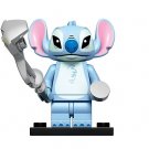 Silver Blue Stitch Crashes Invades Disney Cartoon Minifigure Custom