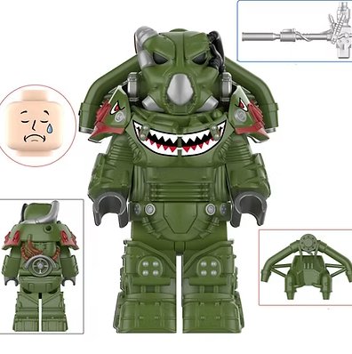 Shark Mech Armor Fallout Video Game TV Show Minifigure Custom