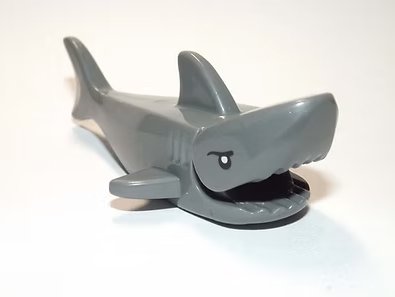 Shark Grey animal Fish Medium Minifigure Custom