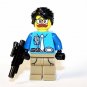 Security Guard with Mustache Minifigure Custom