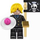 Sanji One Piece Cartoon TV Show Anime Minifigure Custom