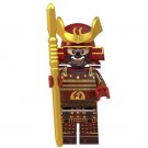 Samurai Warrior Red and Gold Minifigure Custom