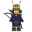 Samurai Warrior Blue Archer Minifigure Custom