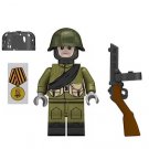 Russian WW2 Soldier PPS with Medal Military Minifigure Custom