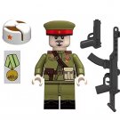 Russian Officer WW2 PPS43 with Medal Military Minifigure Custom