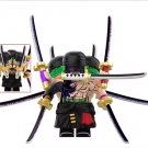 Roronoa Zoro One Piece Cartoon TV Show Anime Black Minifigure Custom