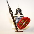 Roman Legionary White Cloak with Pilum soldier Minifigure Custom