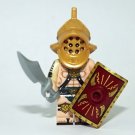 Roman Gladiator Red Shield Soldier Minifigure Custom