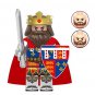 Richard the Lionheart English King Castle Minifigure Custom