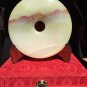 Hand-Carved Circle Lucky Jade 19cm