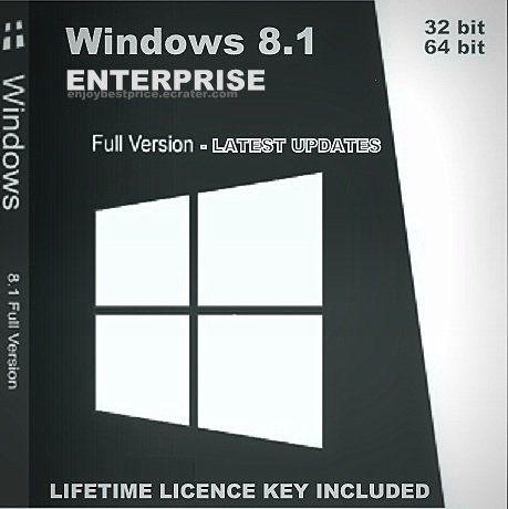 Microsoft Windows 8.1 Enterprise 32 64 bit Lifetime KEY + FULL DOWNLOAD