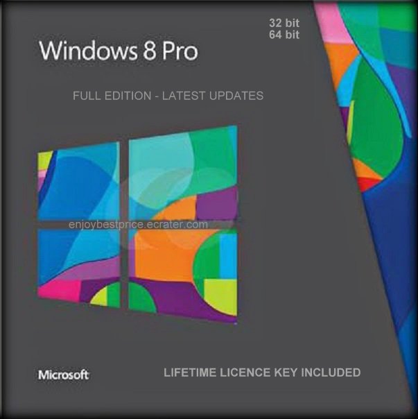 Microsoft Windows 8 Professional PRO 32 64 bit Lifetime KEY + FULL DOWNLOAD