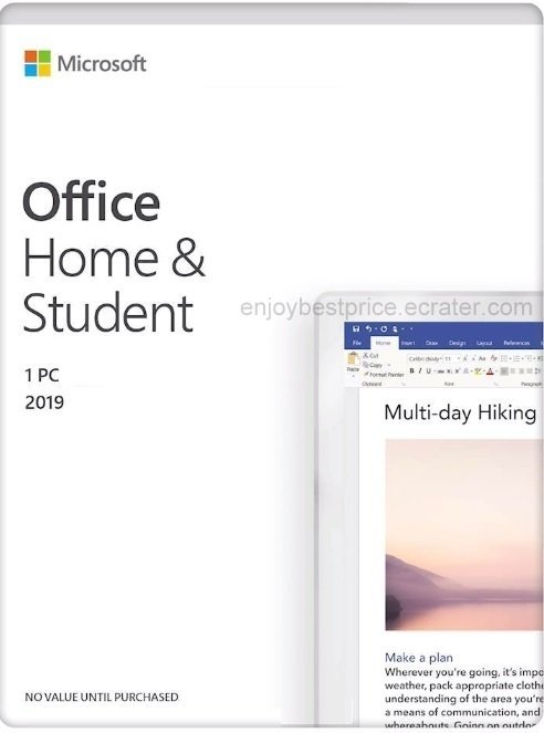 Microsoft Office 2019 Home and Student 32 64 bit Lifetime KEY Soft Link INCLUDED