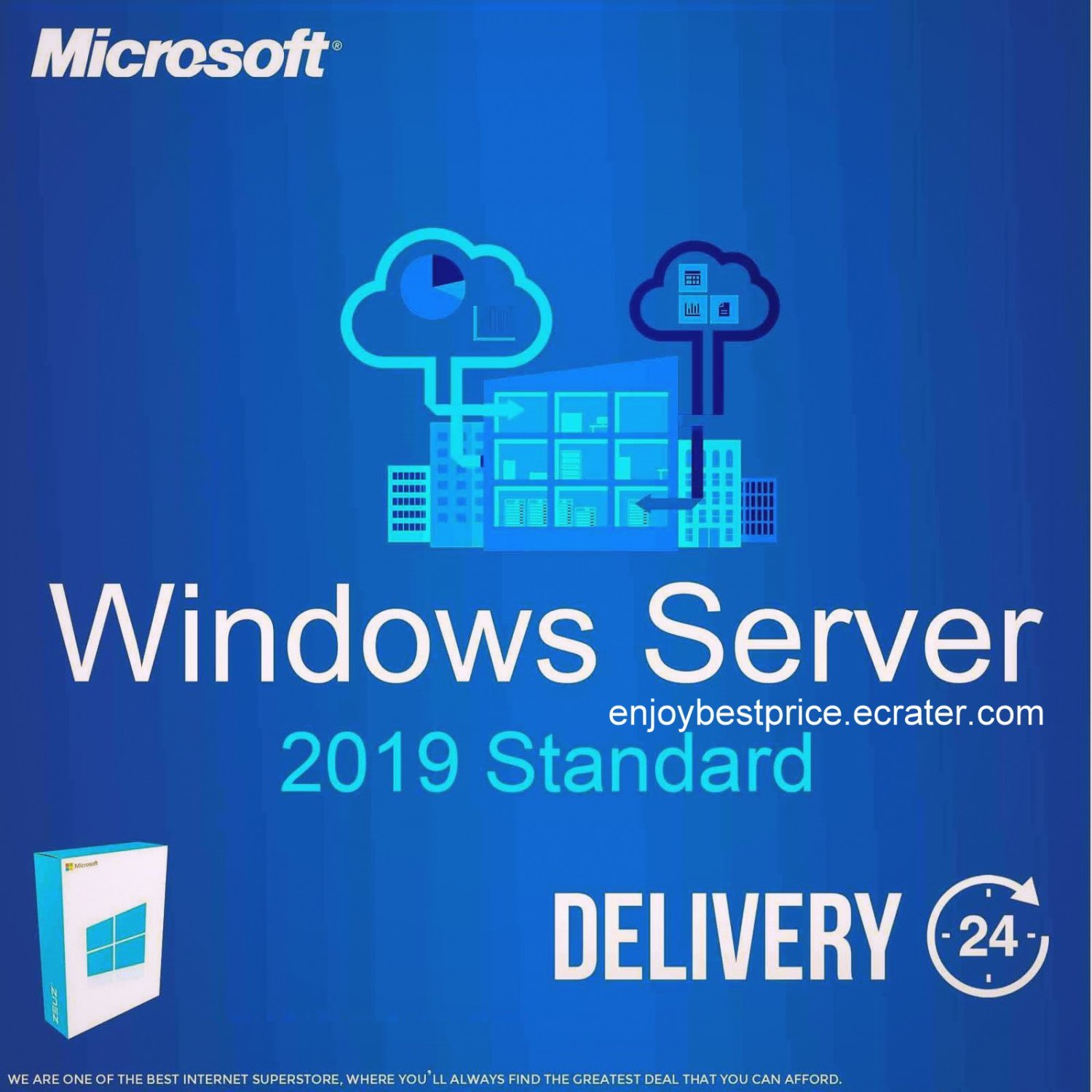 Microsoft Windows Server 2019 Standard 64-bit Licence Key +Soft