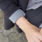 Silver Tone Criss Cross "X" Crystal Fashion Memory Bracelet