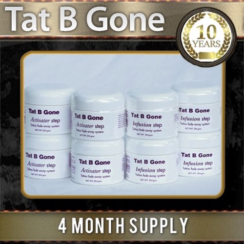 Tat B Gone 4 Months Supply - The Original & Most Effective Solution For Tattoo Removal