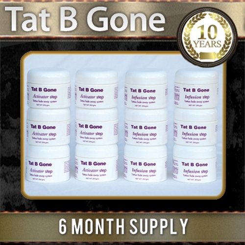 Tat B Gone 6 Months Supply - The Original & Most Effective Solution For Tattoo Removal