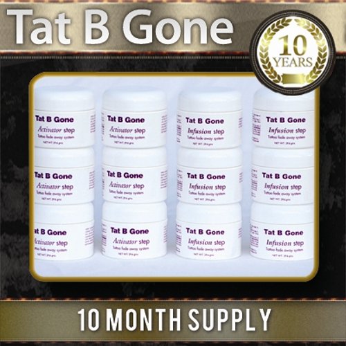 Tat B Gone 10 Months Supply - The Original & Most Effective Solution For Tattoo Removal
