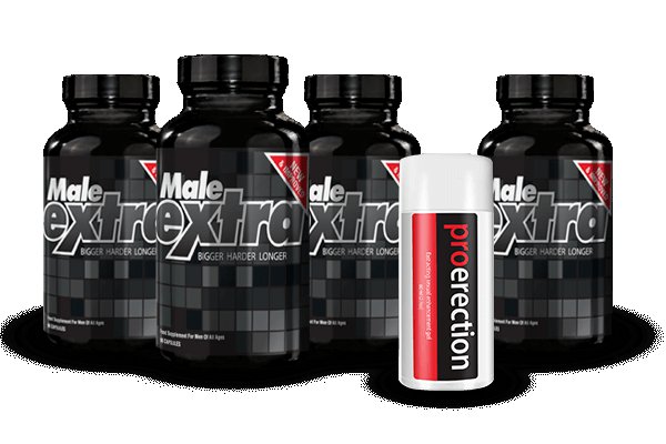 Male Extra 3 Bottles + 1 Free + Free Pro Erection Gel