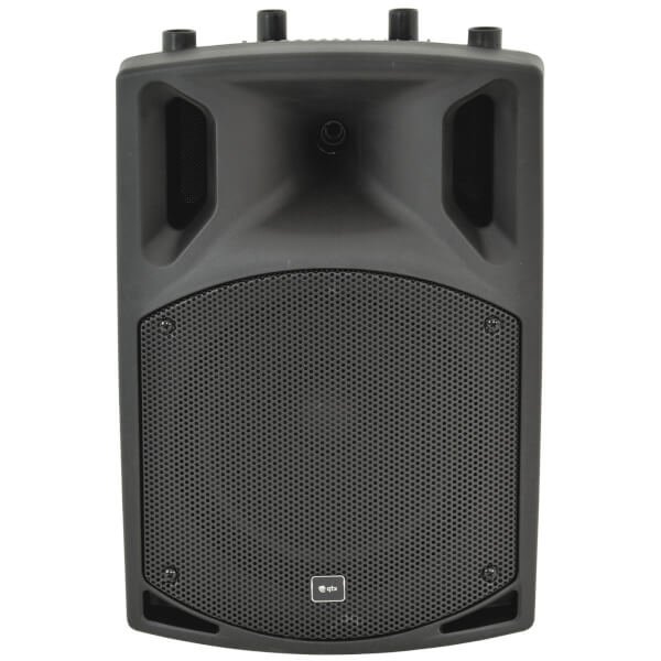 QTX QX10BT Active Moulded Bluetooth Speaker - Black (10 Inch Driver)