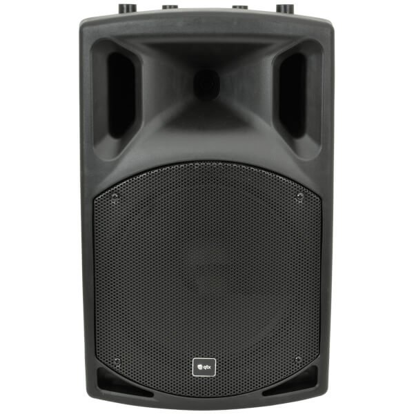 QTX QX12A Active Moulded PA Speaker - Black (12 Inch Driver)