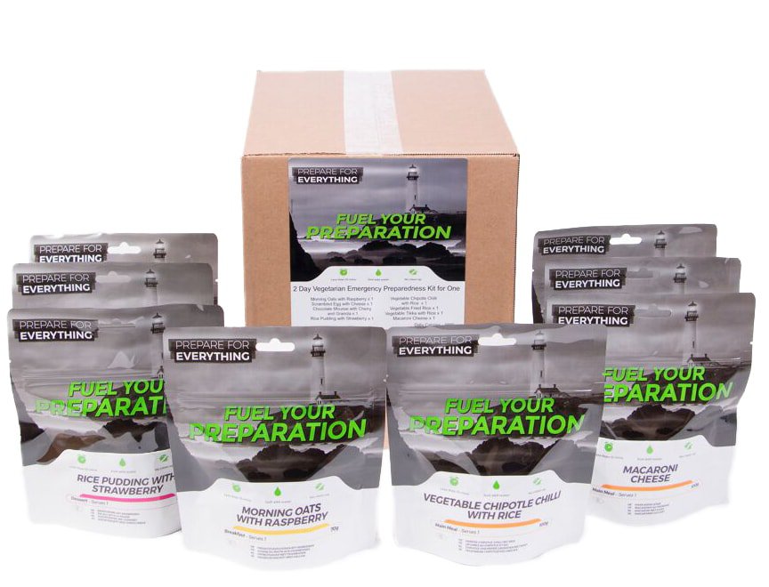 48 Hour Emergency Preparedness Food Kit Vegetarian