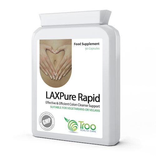 Fast-Acting Herbal Colon Cleanser - LAXPure Rapid 90 Capsules