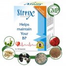 Organic Herbal High Blood Pressure Pills - 120 StresX Capsules - FREE SHIPPING