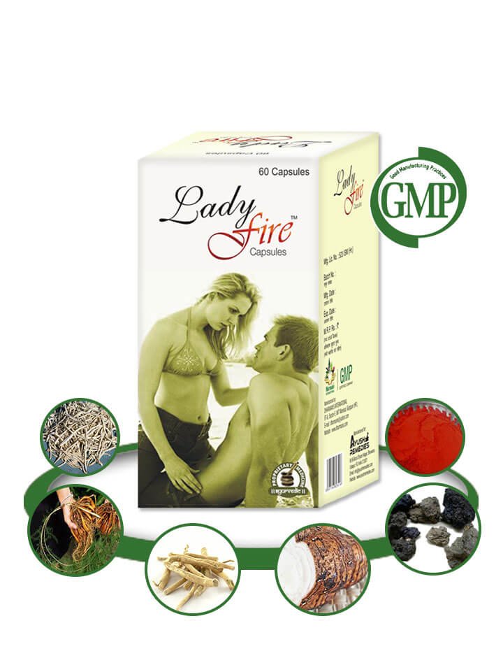 Organic Herbal Female Libido Enhancer Pills - 60 Lady Fire Capsules - FREE SHIPPING
