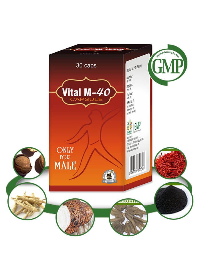 Organic Herbal Energy Booster Pills for Men - 60 Capsules