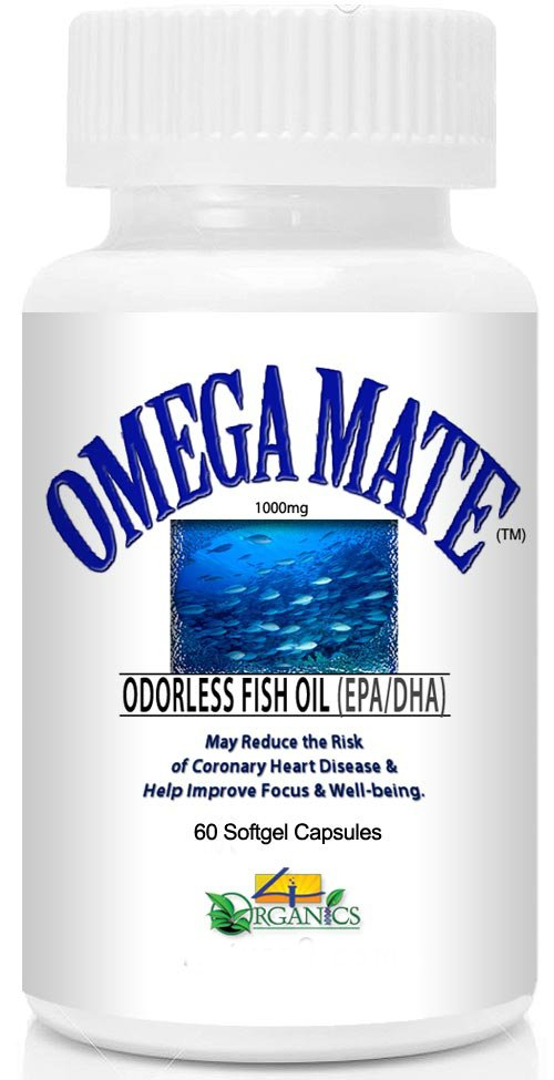 High-Grade Fish Oil Supplement (60 Gelcaps) - Omega Mate
