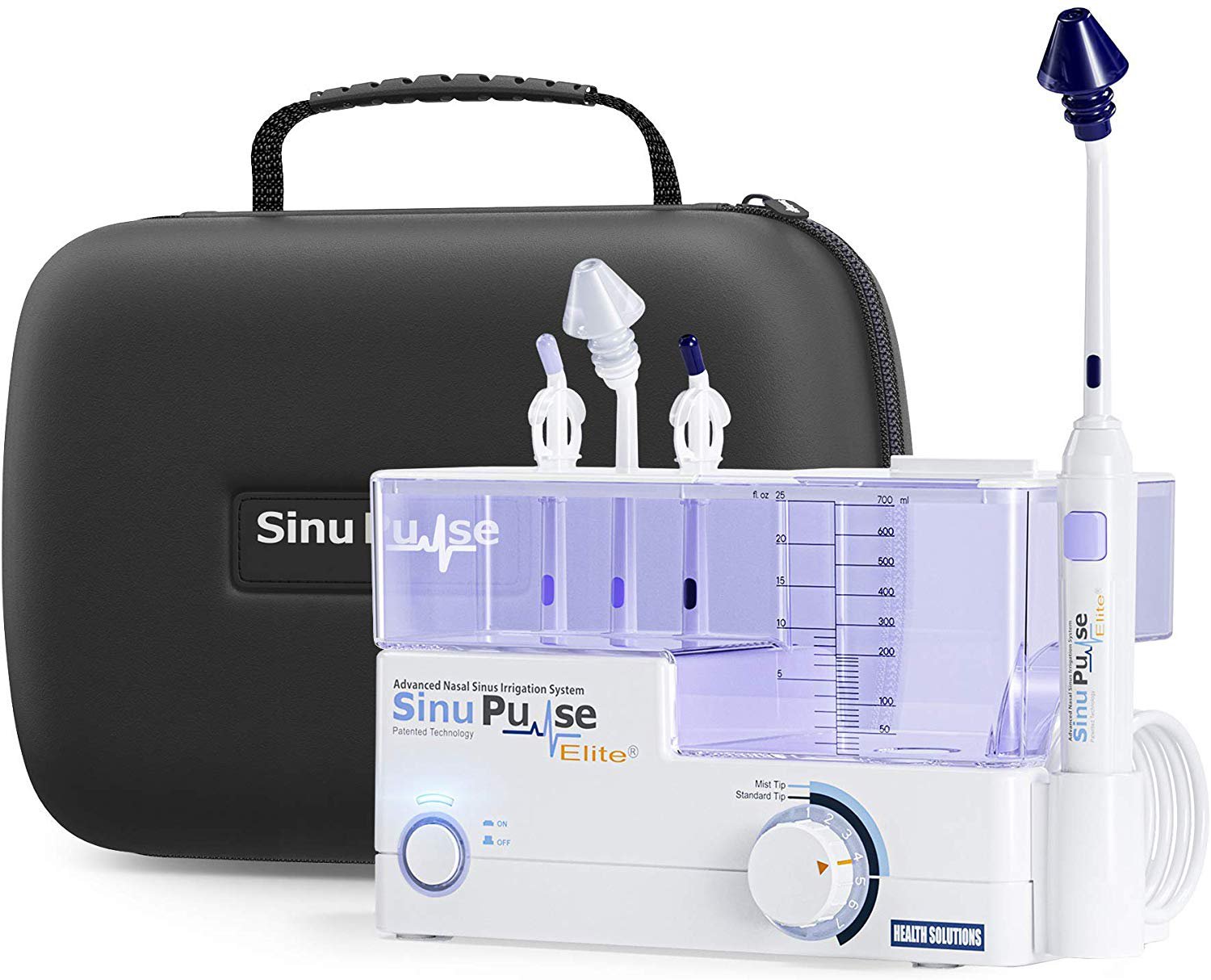 SinuPulse Elite Advanced Nasal Sinus Irrigation System with Deluxe SinuPulse Travel Case
