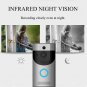 Smart WiFi Doorbell Ring Wireless Video Camera Phone Bell Intercom (Silver)