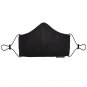 Black 100% Cotton Canvas Mask - Machine Washable, Reusable and Fashionable