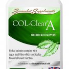 COL-Clear A x 100 Veg-Capsules - Colon & Bowel Cleanse - Suitable Vegetarians & Vegans