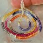 Multicolor SAPPHIRE 17.2 inch Strand Faceted Rondelle Gemstone Beads 32 ct
