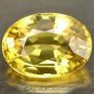0.60 cts Yellow SAPPHIRE Oval Facet-cut Natural Gemstone Sri Lanka Ceylon