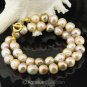 NECKLACE China Multicolor KASUMI Freshwater PEARLS & Gold Vermeil 925 SILVER