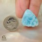 Caribbean Blue LARIMAR Carving Gem Focal Bead Pendant 23.5 ct