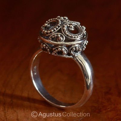RING Genuine Solid Sterling SILVER Ring 4.85 g US size 9 ~ Handmade in Bali