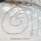 925 Sterling SILVER Venetian Box Chain 18.1” NECKLACE with Spring Clasp 3.36 g