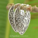 Creole EARRINGS Genuine 925 Sterling SILVER 11.42 g ~ Handmade