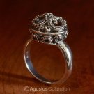 RING Genuine Solid Sterling SILVER Ring 4.34 g US size 5 ~ Handmade in Bali
