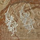 Dragonfly Hook EARRINGS Genuine 925 Sterling Silver 12.00 g ~ Handmade in Bali